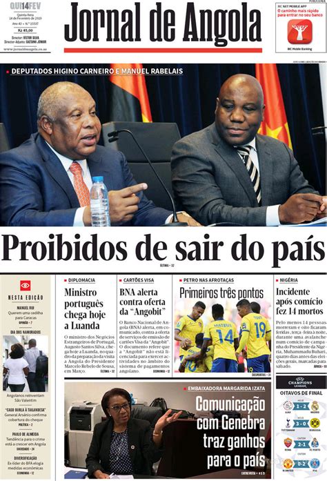 Jornal de Angola .